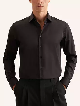 SEIDENSTICKER | Chemise coupe régulière | schwarz